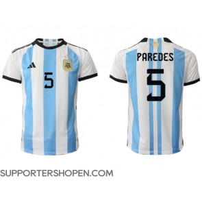 Argentina Leandro Paredes #5 Hemma Matchtröja VM 2022 Kortärmad